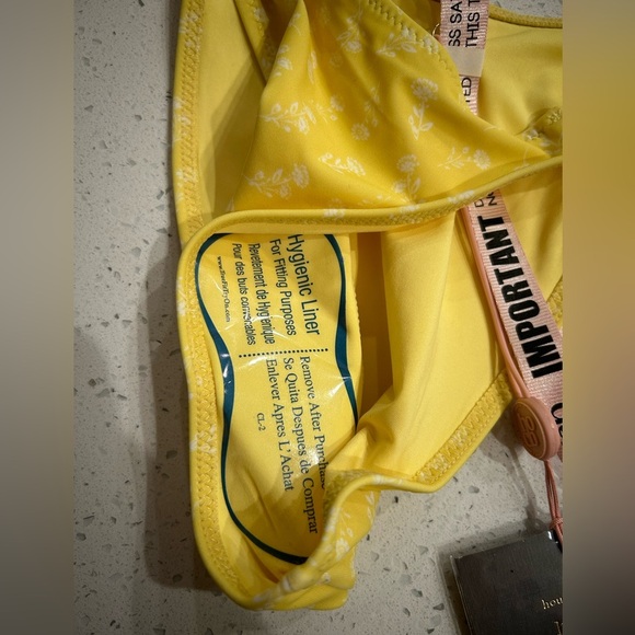 House of CB Yellow Floral Swim Briefs - Picture 4 of 8